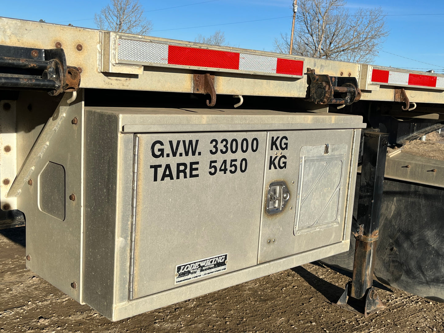 2014 Lode King 53 Ft TA Aluminum Combo Flat Deck