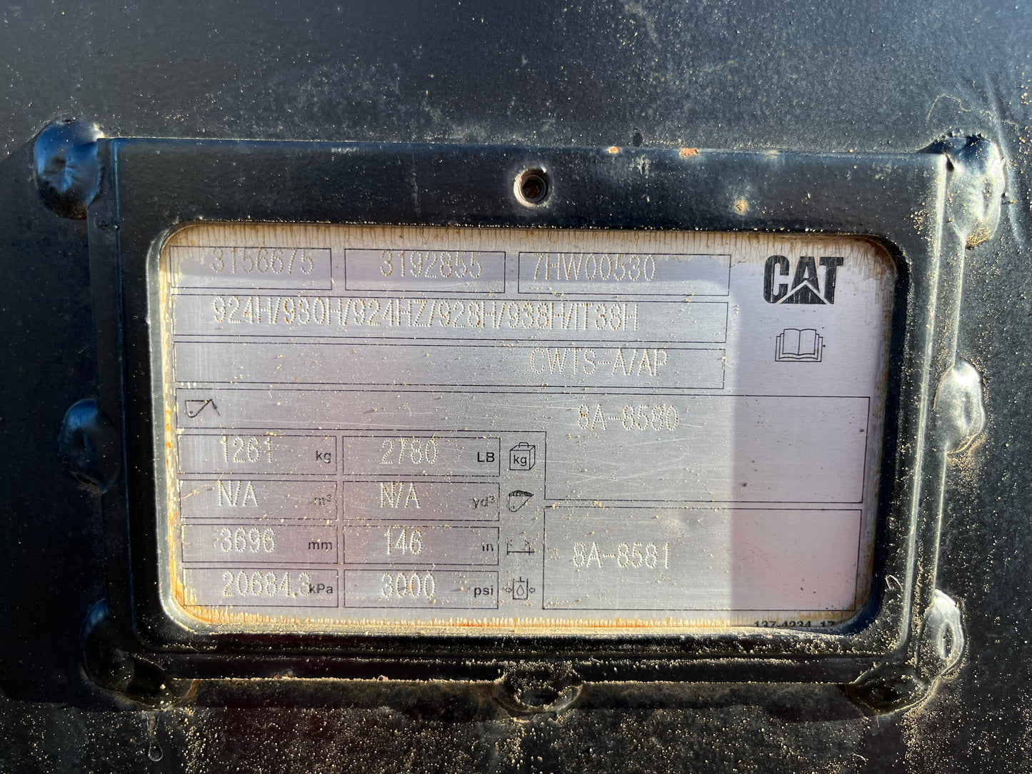 CAT 146 IN Hydraulic Reversible Snow Plow - Quick Attach