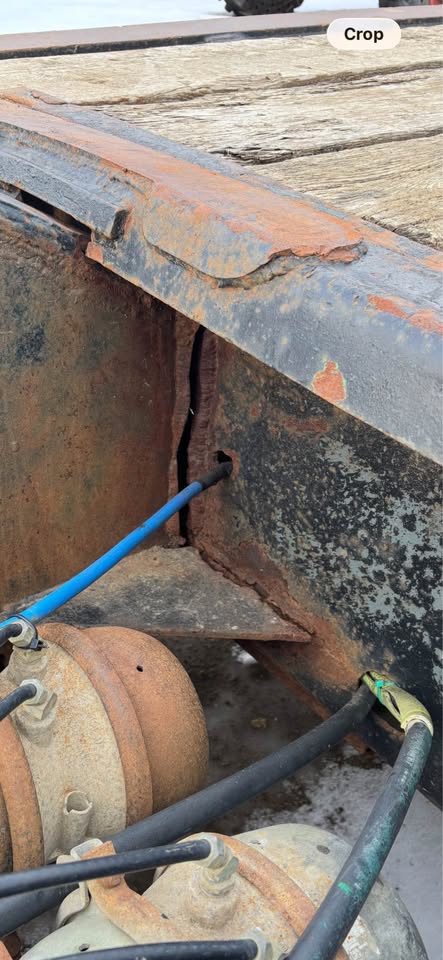 Lowboy Trailer 9 wide Needs Welding