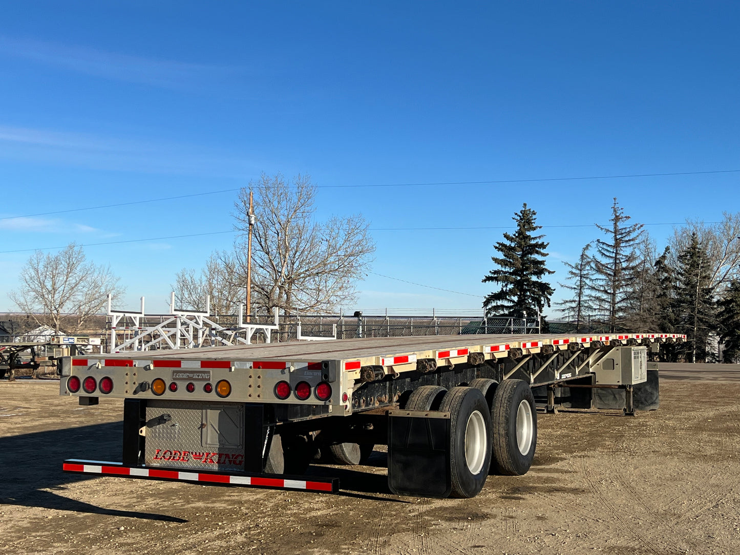 2014 Lode King 53 Ft TA Aluminum Combo Flat Deck