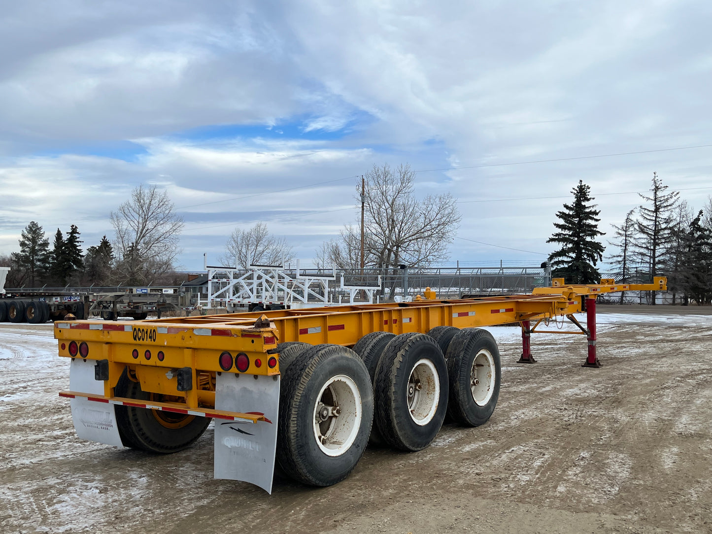 1974 Indy Mfg Container Chassis Trailer