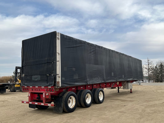 2006 Lode King Tri/A 53 FT Curtain Side Flat Deck Trailer