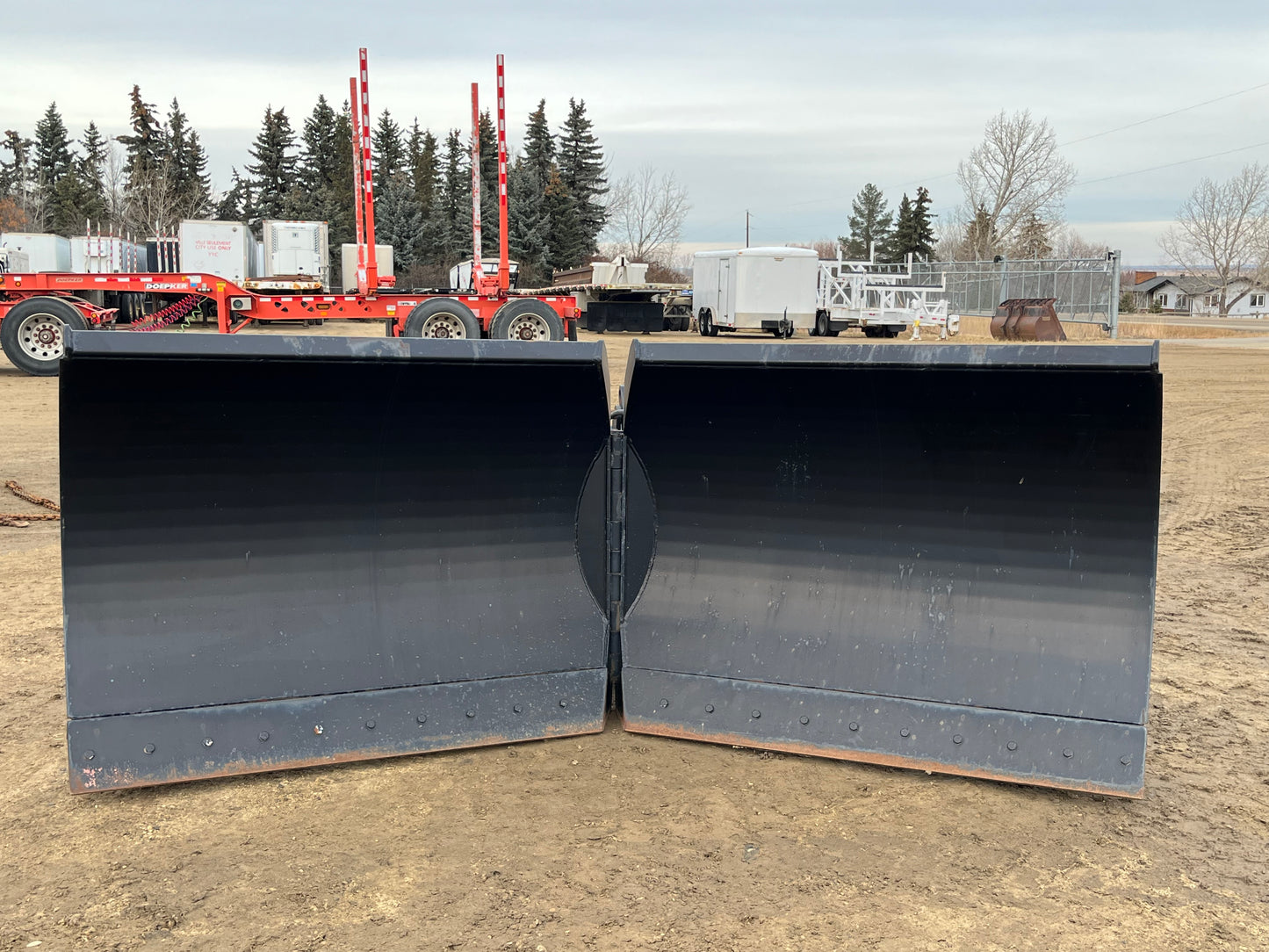 132 IN WBM Hydraulic V Snow Plow To Fit Doosan DL250-3