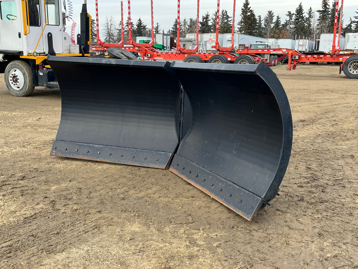 132 IN WBM Hydraulic V Snow Plow To Fit Doosan DL250-3