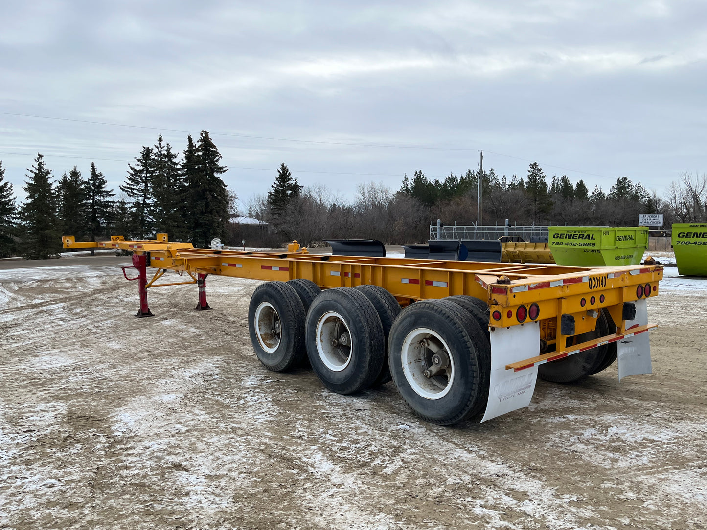 1974 Indy Mfg Container Chassis Trailer