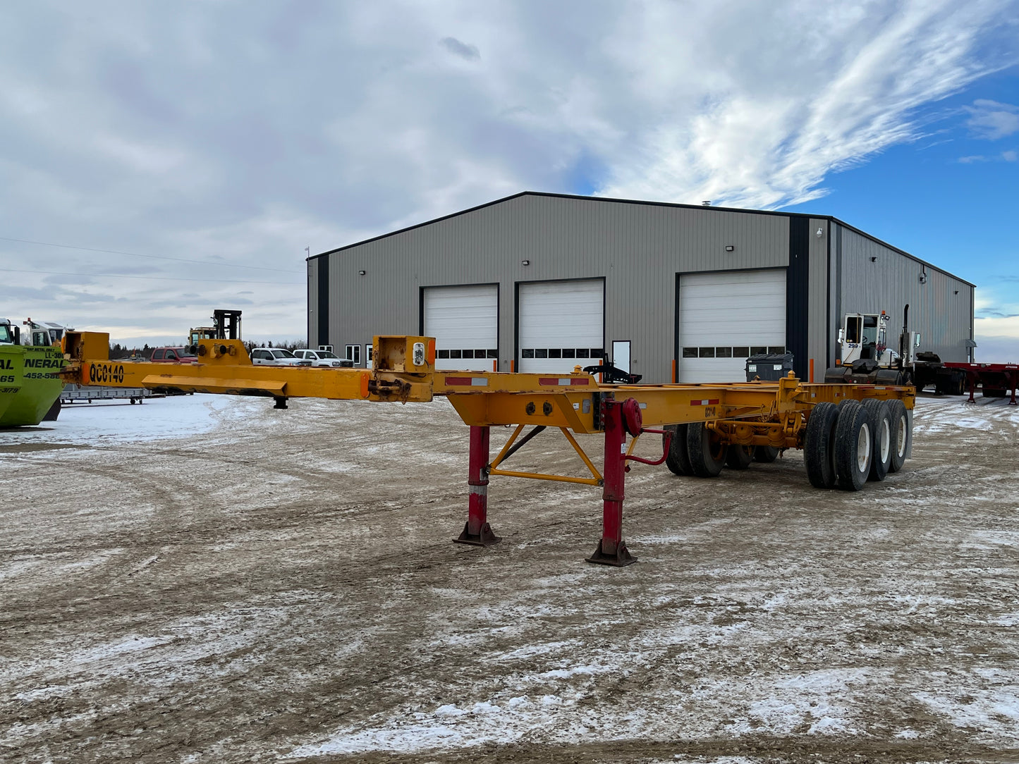 1974 Indy Mfg Container Chassis Trailer