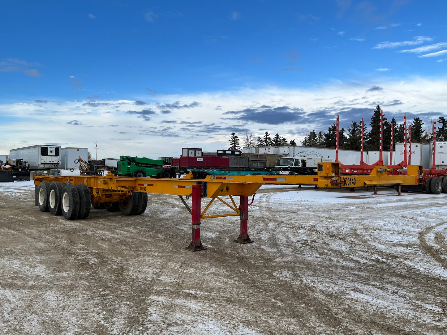 1974 Indy Mfg Container Chassis Trailer