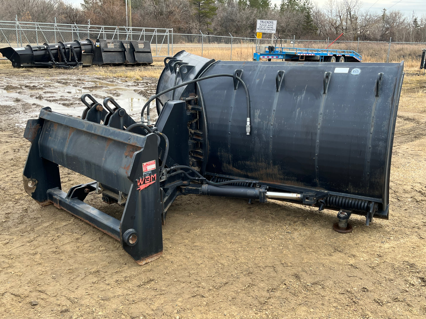 132 IN WBM Hydraulic V Snow Plow To Fit Doosan DL250-3