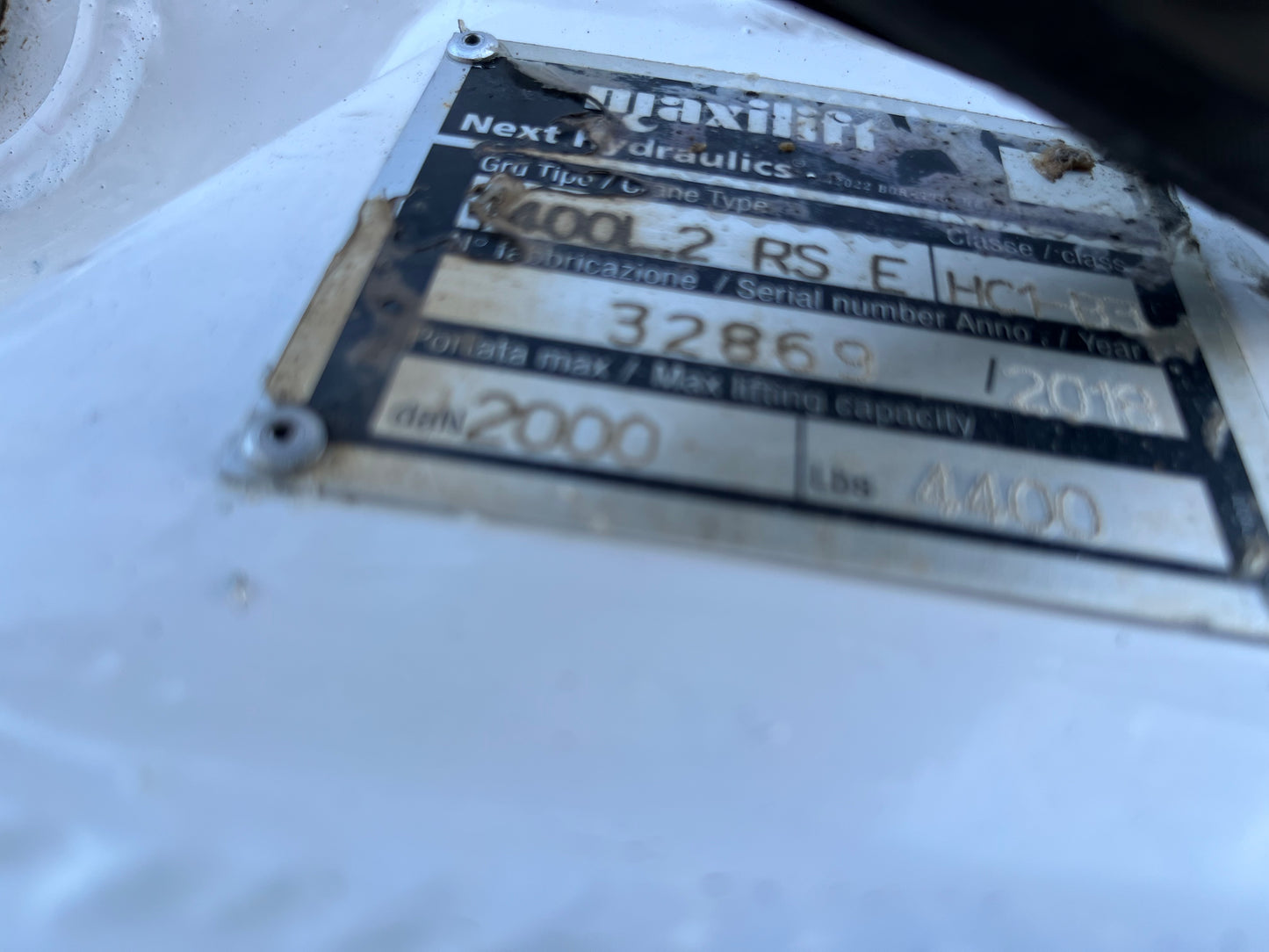 2018 Maxilift Cobra 4400 Crane