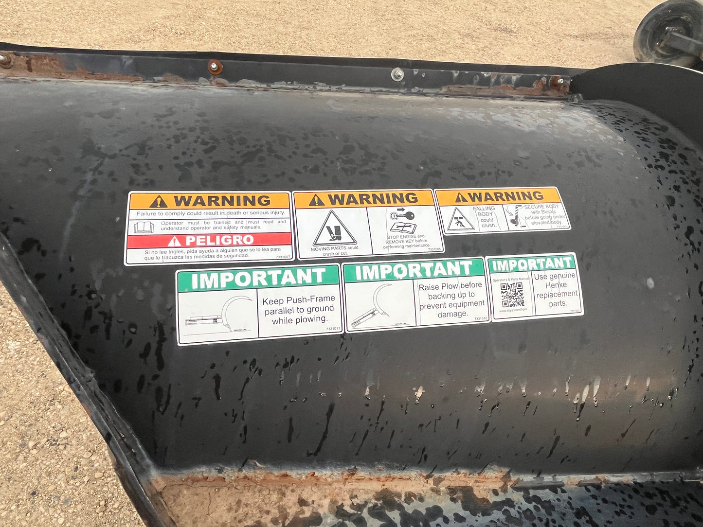 13 FT Henke Front Blade Unused (To Fit Truck)