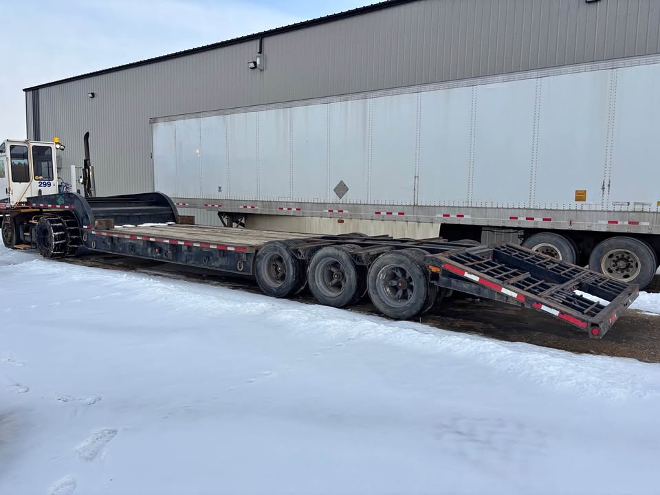 Lowboy Trailer 9 wide Needs Welding